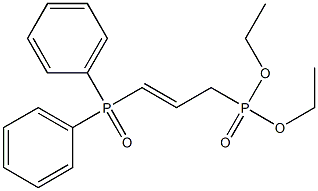 1-(Diphenylphosphinyl)-3-(diethoxyphosphinyl)-1-propene 结构式