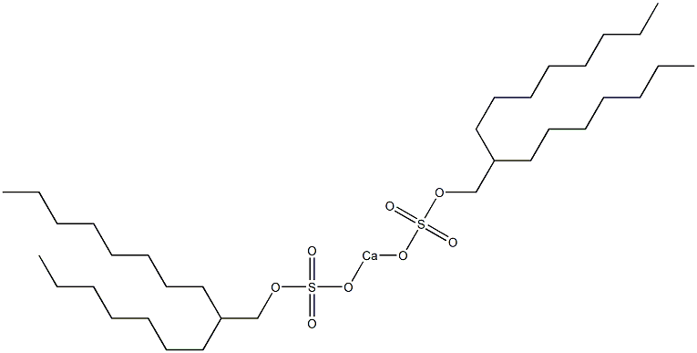 Bis(2-heptyldecyloxysulfonyloxy)calcium 结构式