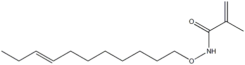 N-(8-Undecenyloxy)methacrylamide 结构式