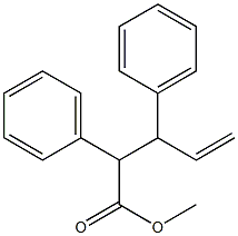 3-Phenyl-2-phenyl-4-pentenoic acid methyl ester 结构式