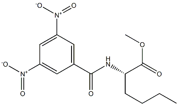 (2S)-2-[(3,5-Dinitrobenzoyl)amino]hexanoic acid methyl ester 结构式
