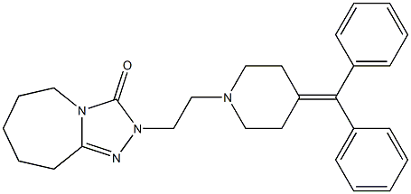 2-[2-[4-(Diphenylmethylene)-1-piperidinyl]ethyl]-6,7,8,9-tetrahydro-5H-1,2,4-triazolo[4,3-a]azepin-3(2H)-one 结构式