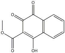 3,4-Dihydro-1-hydroxy-3,4-dioxonaphthalene-2-carboxylic acid methyl ester 结构式