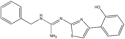 2-[[Amino(benzylamino)methylene]amino]-4-(2-hydroxyphenyl)thiazole 结构式
