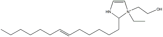 1-Ethyl-1-(2-hydroxyethyl)-2-(6-tridecenyl)-4-imidazoline-1-ium 结构式