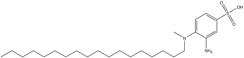 3-Amino-4-(N-methyl-N-octadecylamino)benzenesulfonic acid 结构式