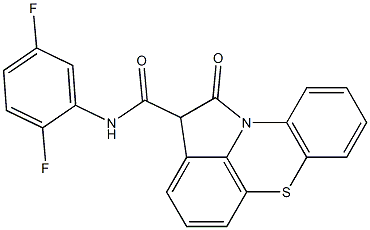 N-(2,5-Difluorophenyl)-1,2-dihydro-1-oxopyrrolo[3,2,1-kl]phenothiazine-2-carboxamide 结构式