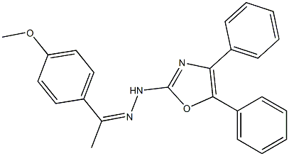 4'-Methoxyacetophenone (4,5-diphenyloxazol-2-yl)hydrazone 结构式