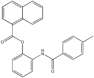 1-Naphthoic acid 2-(4-methylbenzoylamino)phenyl ester 结构式