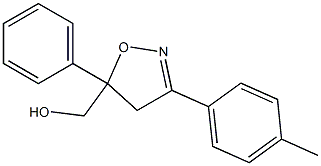 3-(4-Methylphenyl)-5-phenyl-4,5-dihydroisoxazole-5-methanol 结构式