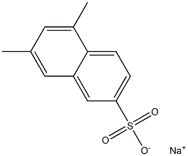 5,7-Dimethyl-2-naphthalenesulfonic acid sodium salt 结构式
