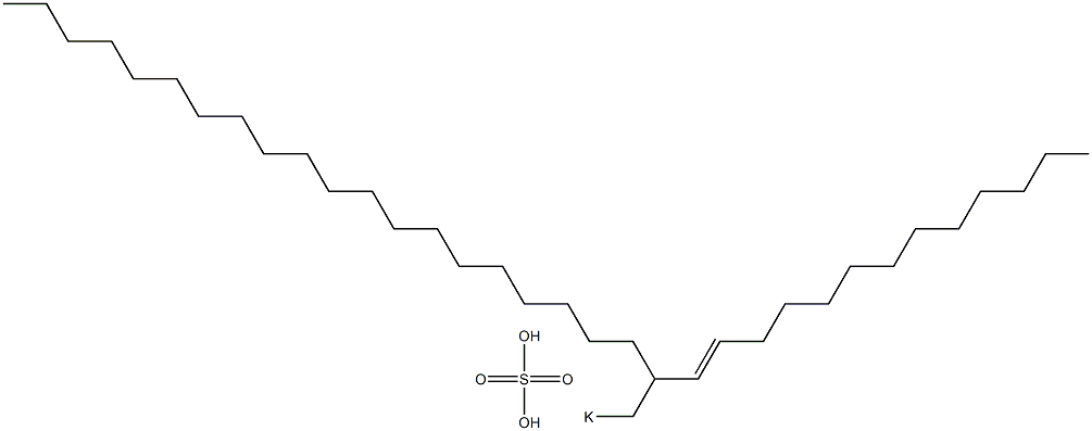 Sulfuric acid 2-(1-tridecenyl)docosyl=potassium ester salt 结构式