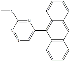 5-(9-Anthracenyl)-3-methylthio-1,2,4-triazine 结构式