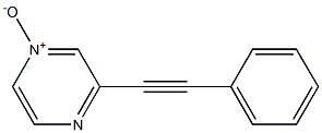 3-(Phenylethynyl)-1-pyrazinium-1-olate 结构式