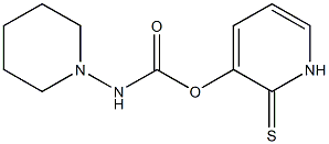 Piperidinocarbamic acid (1,2-dihydro-2-thioxopyridin)-3-yl ester 结构式