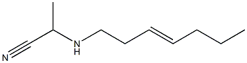 N-(1-Cyanoethyl)-3-heptenylamine 结构式