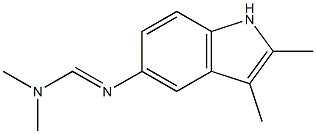 N1,N1-Dimethyl-N2-(2,3-dimethyl-1H-indol-5-yl)formamidine 结构式