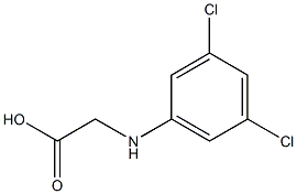 (3,5-Dichlorophenylamino)acetic acid 结构式