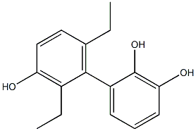 2',6'-Diethyl-1,1'-biphenyl-2,3,3'-triol 结构式