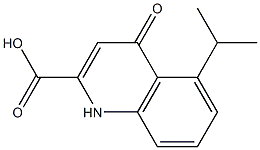 5-Isopropyl-1,4-dihydro-4-oxoquinoline-2-carboxylic acid 结构式