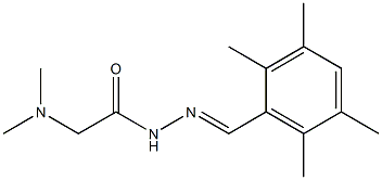 N2-(2,3,5,6-Tetramethylbenzylidene)-N,N-dimethylaminoacetohydrazide 结构式