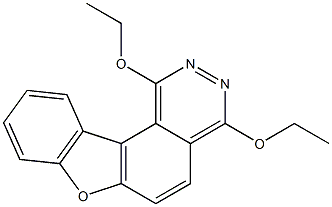 1,4-Diethoxy-2,3-diaza-7-oxa-7H-benzo[c]fluorene 结构式
