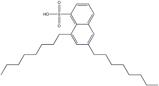 6,8-Dioctyl-1-naphthalenesulfonic acid 结构式