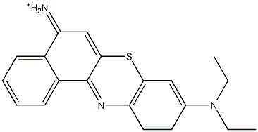 9-(Diethylamino)-5H-benzo[a]phenothiazin-5-iminium 结构式