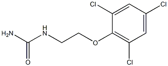 N-[2-(2,4,6-Trichlorophenoxy)ethyl]urea 结构式