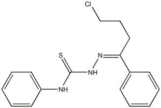 1-(4-Chloro-1-phenylbutylidene)-4-phenylthiosemicarbazide 结构式