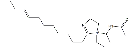 1-[1-(Acetylamino)ethyl]-2-(8-dodecenyl)-1-ethyl-2-imidazoline-1-ium 结构式