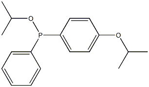 (4-Isopropoxyphenyl)phenylphosphinous acid isopropyl ester 结构式