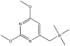 2,4-Dimethoxy-6-(trimethylsilylmethyl)pyrimidine 结构式