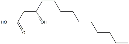 [S,(+)]-3-Hydroxytridecanoic acid 结构式