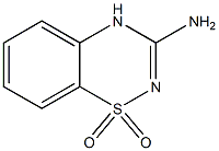 3-Amino-4H-1,2,4-benzothiadiazine 1,1-dioxide 结构式