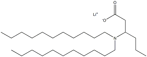 3-(Diundecylamino)hexanoic acid lithium salt 结构式