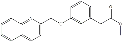 3-(2-Quinolinylmethoxy)benzeneacetic acid methyl ester 结构式