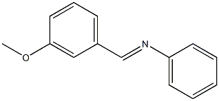 N-Phenyl-3-methoxybenzylideneamine 结构式