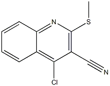 4-Chloro-2-(methylthio)quinoline-3-carbonitrile 结构式