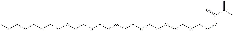 Methacrylic acid (3,6,9,12,15,18,21-heptaoxahexacosan-1-yl) ester 结构式