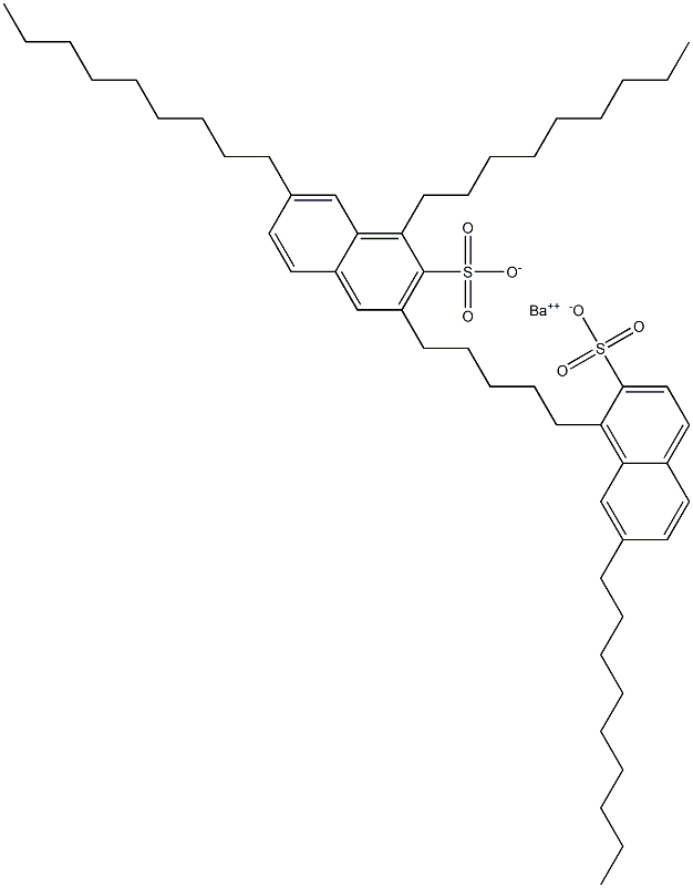 Bis(1,7-dinonyl-2-naphthalenesulfonic acid)barium salt 结构式