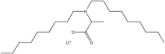 2-(Dinonylamino)propanoic acid lithium salt 结构式