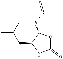 (4S,5S)-4-(2-Methylpropyl)-5-allyloxazolidin-2-one 结构式
