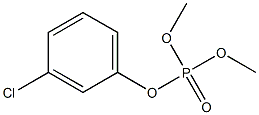 Phosphoric acid dimethyl 3-chlorophenyl ester 结构式