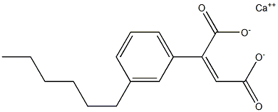 2-(3-Hexylphenyl)maleic acid calcium salt 结构式