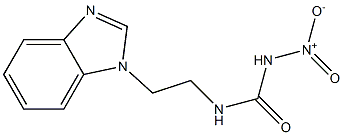 1-[2-(1H-Benzimidazol-1-yl)ethyl]-3-nitrourea 结构式