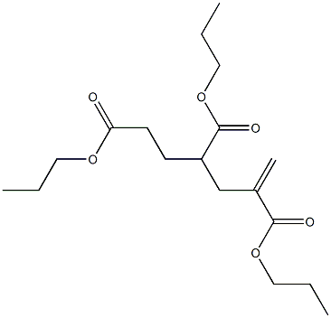 1-Hexene-2,4,6-tricarboxylic acid tripropyl ester 结构式