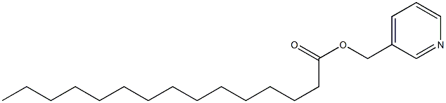Pentadecanoic acid (3-pyridyl)methyl ester 结构式