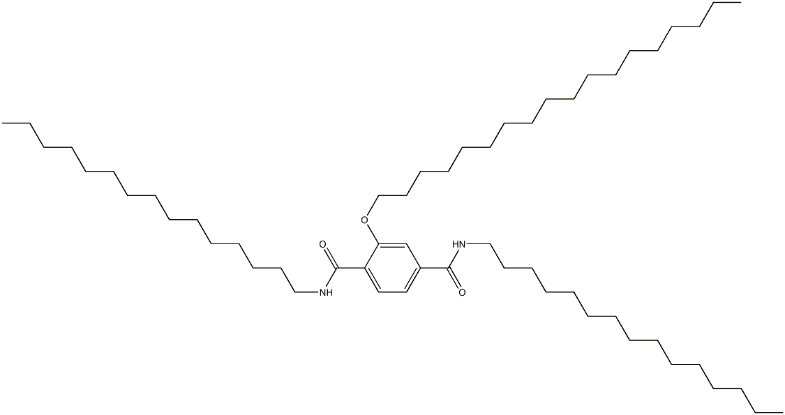 2-(Octadecyloxy)-N,N'-dipentadecylterephthalamide 结构式