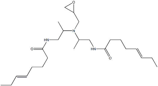 N,N-Bis[2-(5-octenoylamino)-1-methylethyl]glycidylamine 结构式